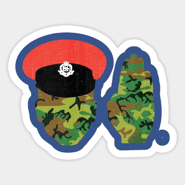 Independent_army secrets.jpg Sticker by Neil Webb | Illustrator